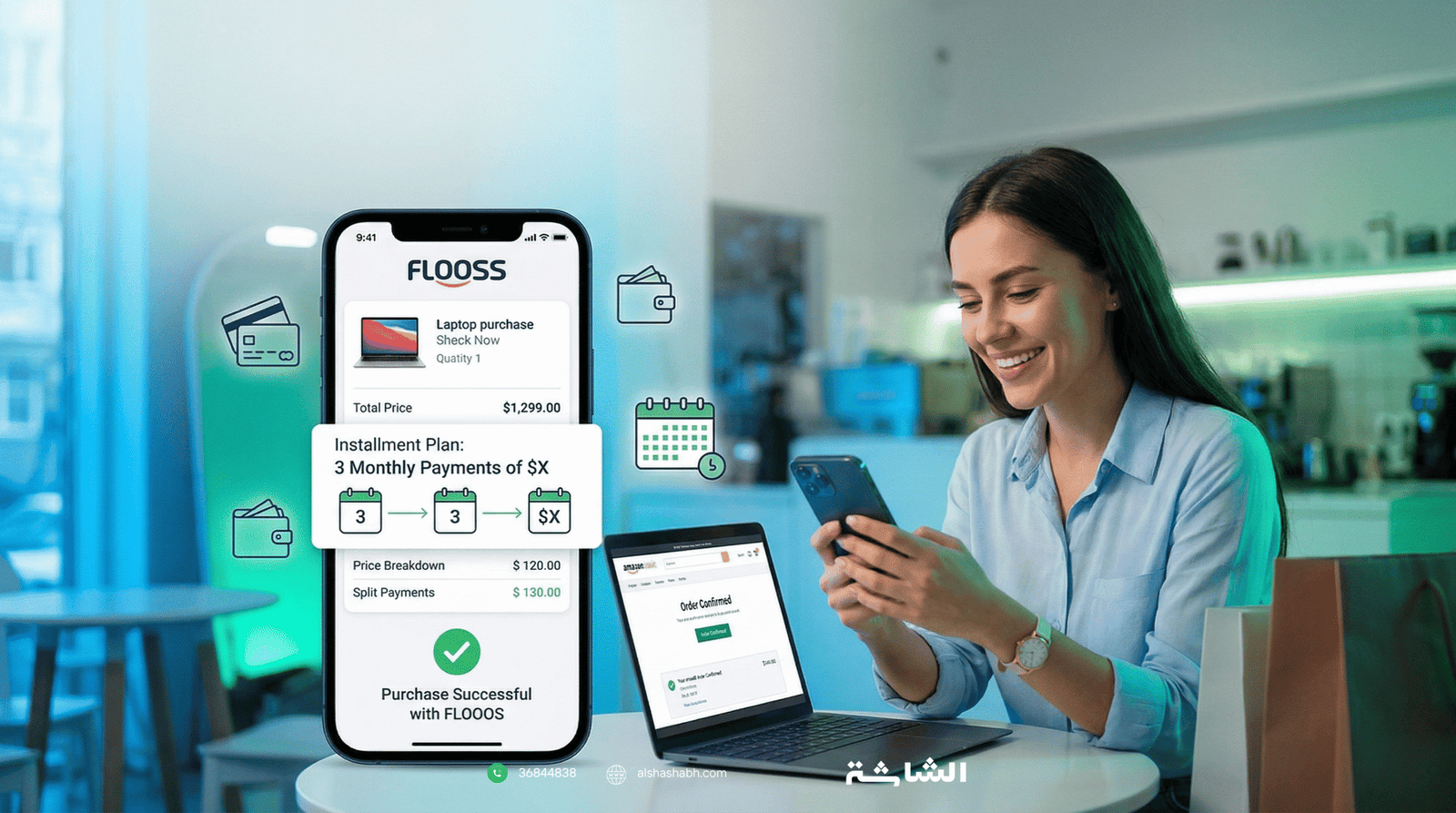 قسّط مشترياتك مع تطبيق FLOOSS فلوووس